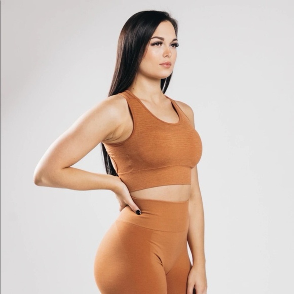 Alphalete Vault Bra in Mandarin, size Large, NWOT